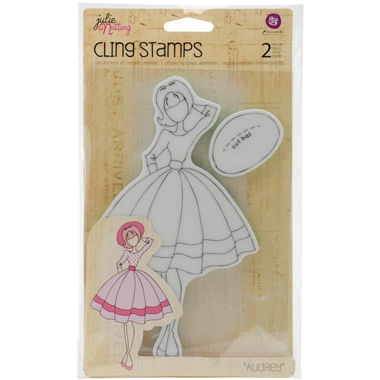 Prima&#xAE; Julie Nutting Audrey Mixed Media Cling Rubber Stamp